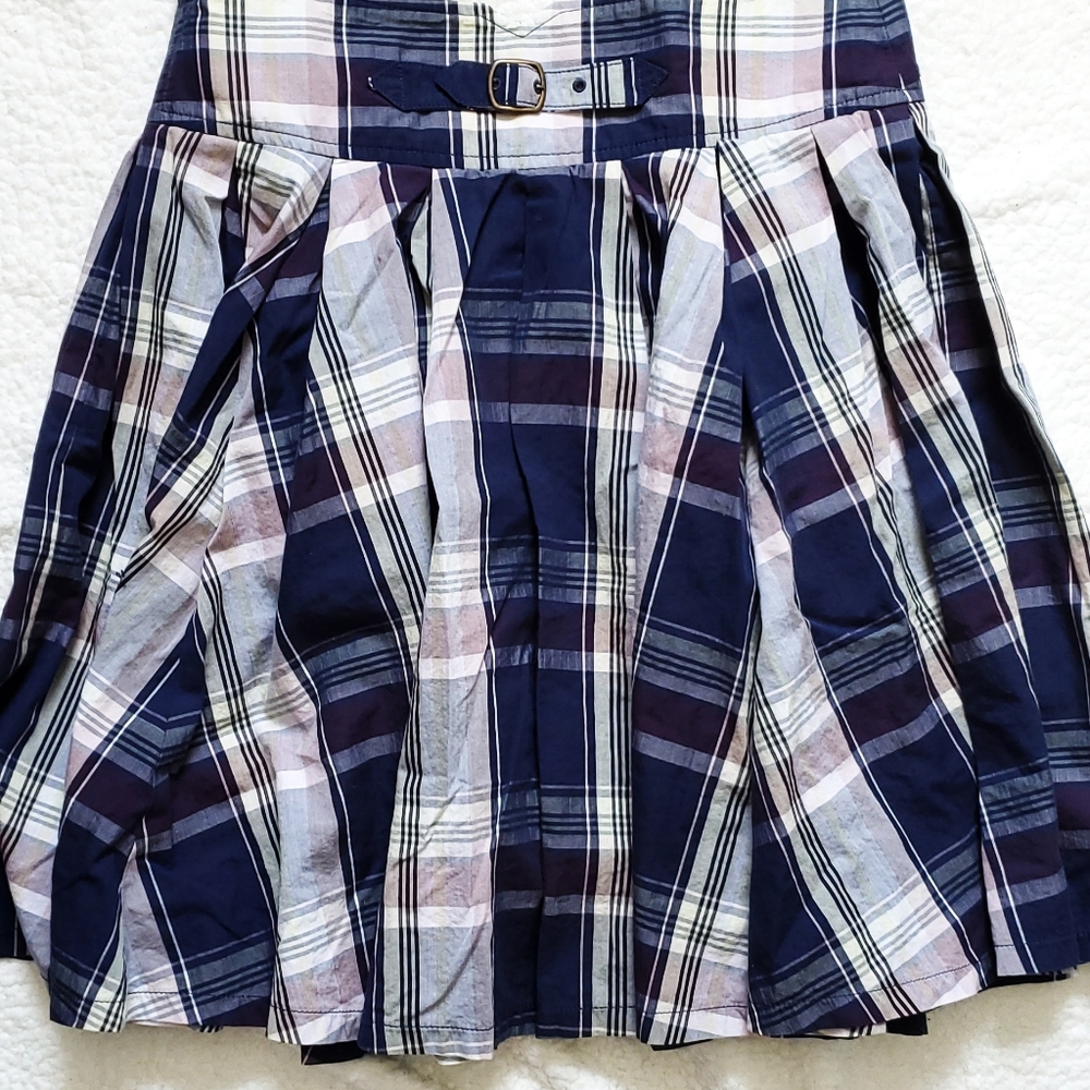 Lacoste Plaid Skater School Girl Pleated Skirt 8